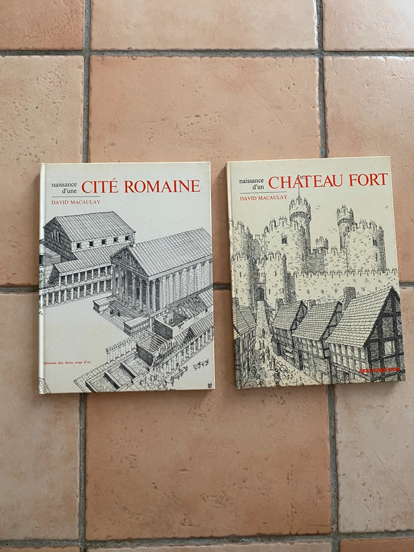 Livres David Macaulay Cite romaine et Château Fort