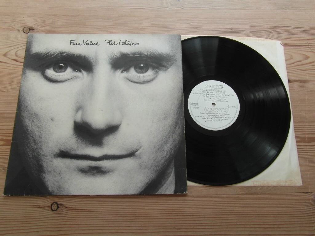 PHIL COLLINS-FACE VALUE-VIRGIN-V 2185-A2B3-VG-VG+ VINYL LP ALBUM 1981