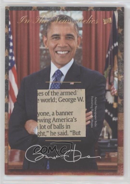 2018 The Bar Pieces of Past Mementos In News Relic Barack Obama (Color) 2u3