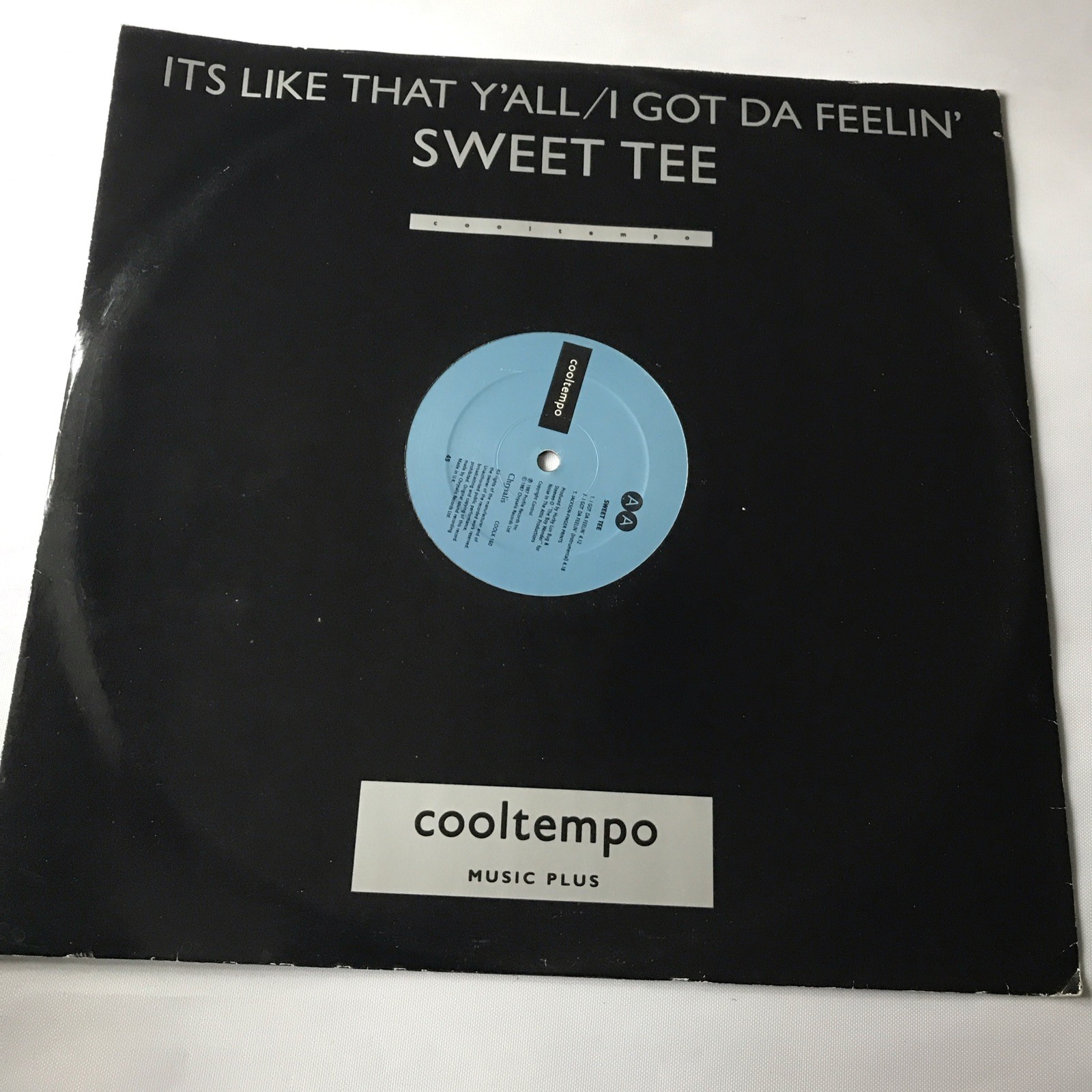 Sweet Tee "It's Like That Y'all/I Got Da Feelin'" 1987 Cooltempo 12" Vinyl COOLX