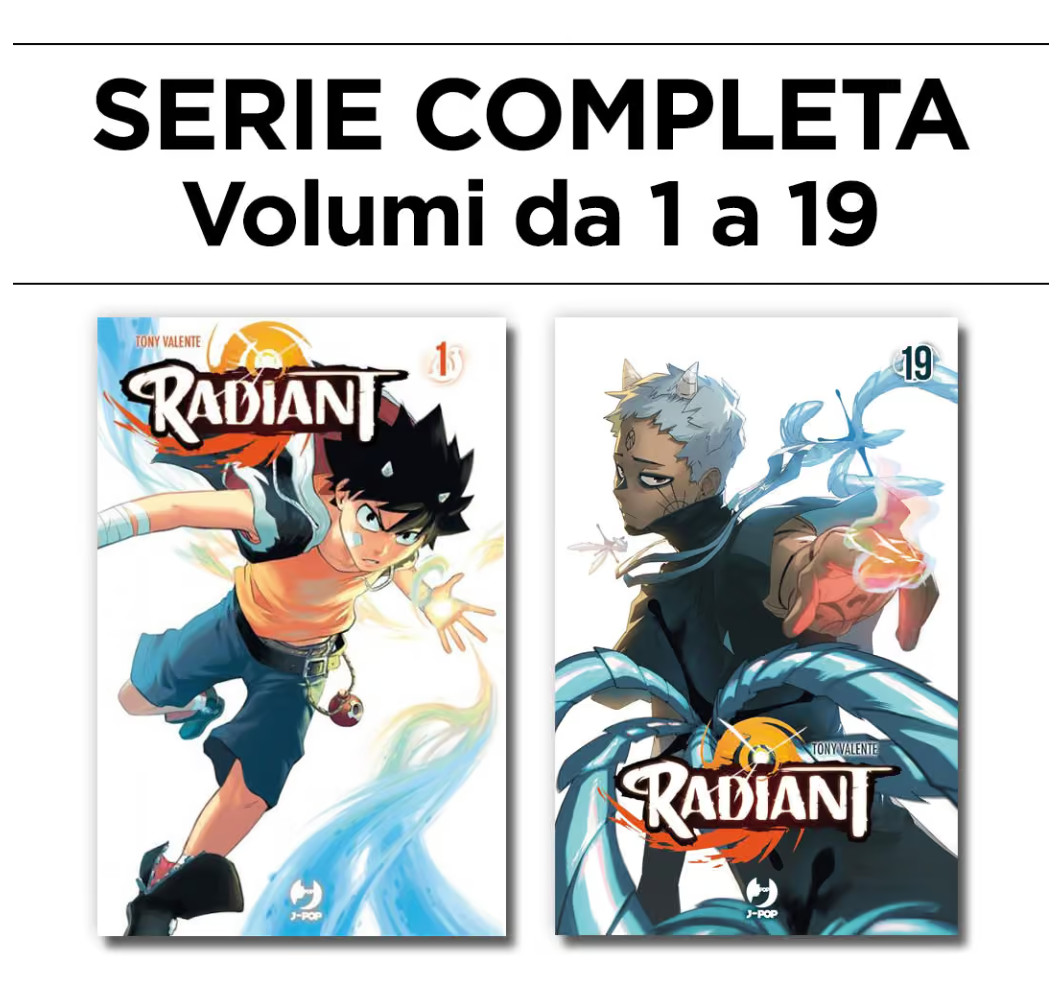 Radiant volumi da 1 a 19 in italiano, nuovi via corriere espresso