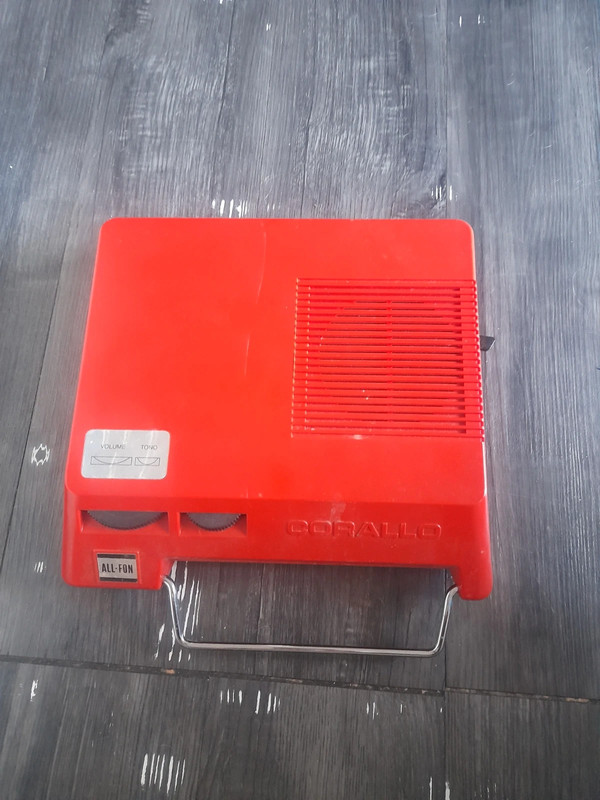 Ancien mange disque orange vintage Lansay Corallo