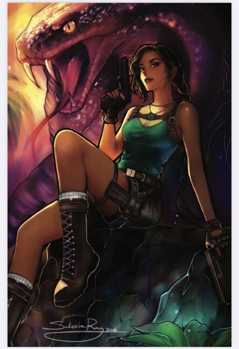Gi Joe Real American Hero Tomb Raider #2 Sukesha Ray Kiss firma prevendita 11/4