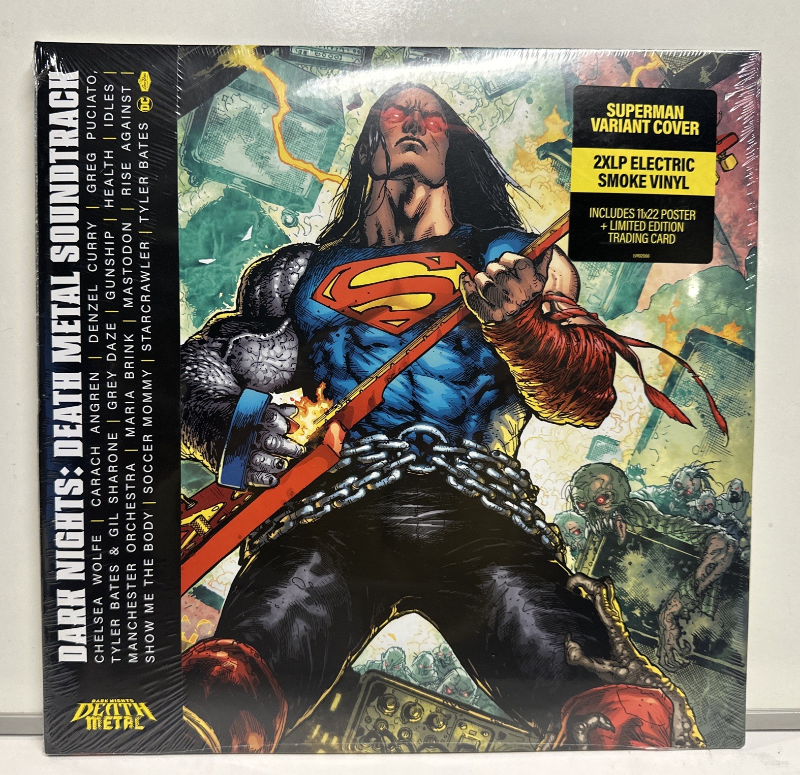 Dark Nights Death Metal Soundtrack 2 LP Electric Smoke Vinyl Albums / Superman