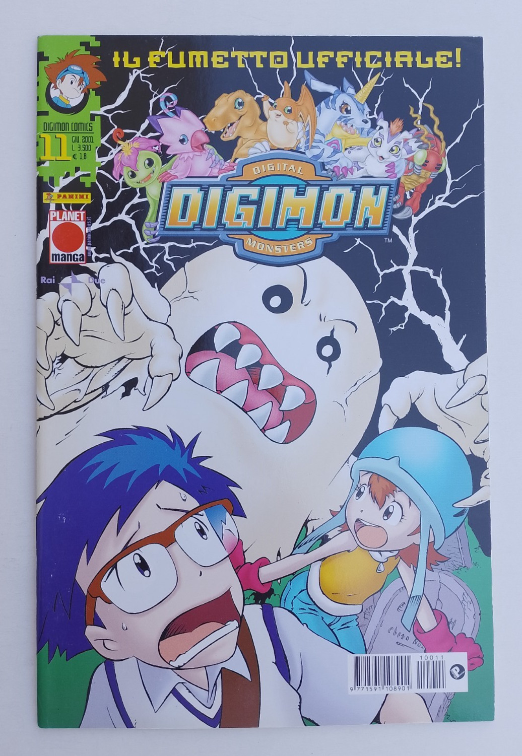 DIGIMON nr.  11    il fumetto ufficiale   Planet Manga Digimon Comics 2001