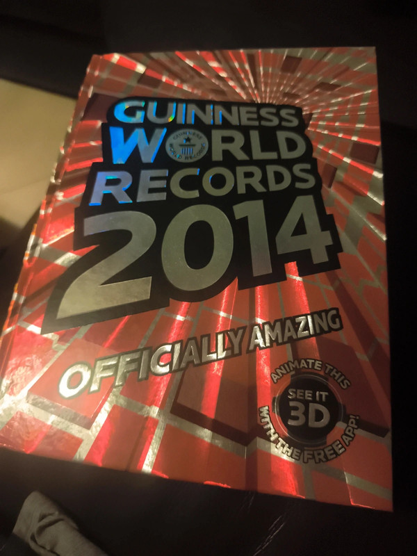 Hardback Guinness book of records 2014