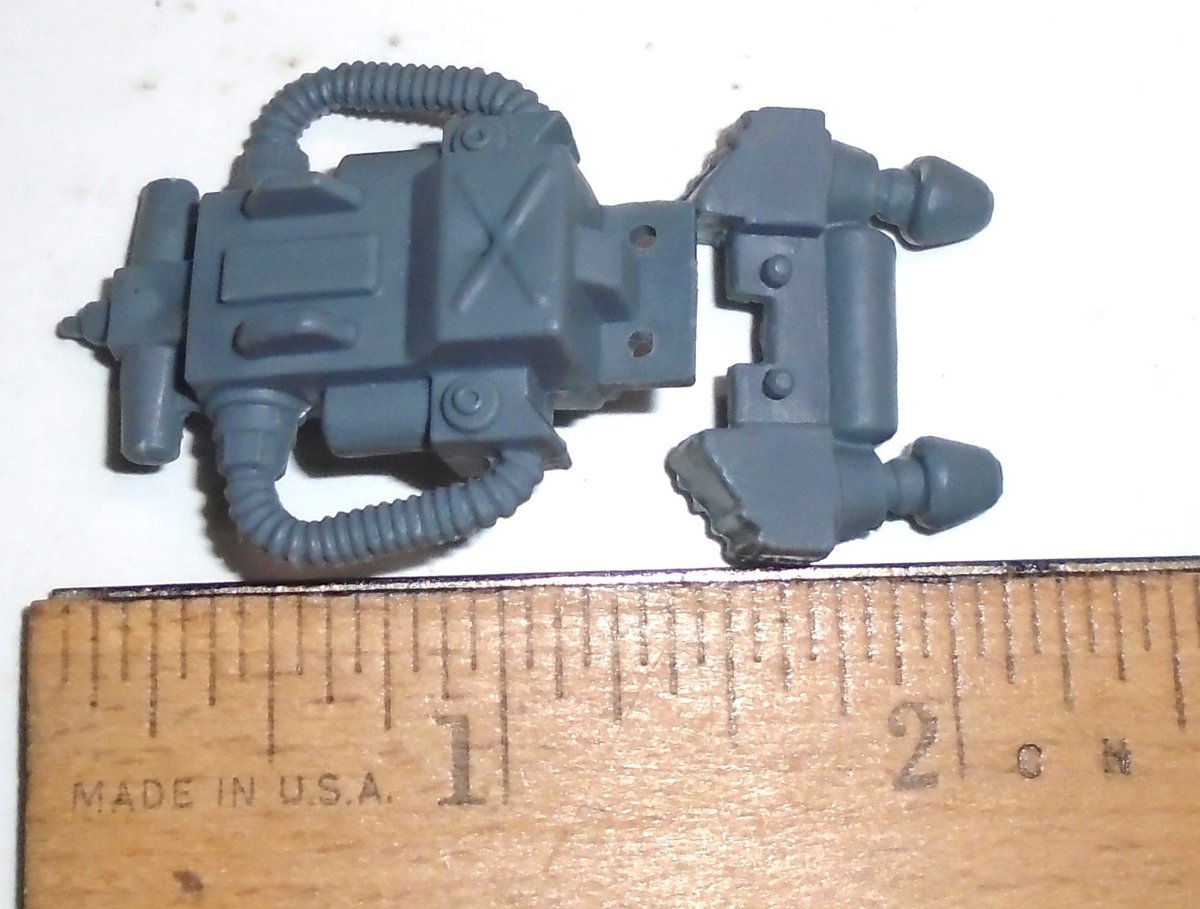 GI Joe BLACK MAJOR CUSTOM Accessorio (1985 Cobra EELS) Zaino + Spinchi DK G