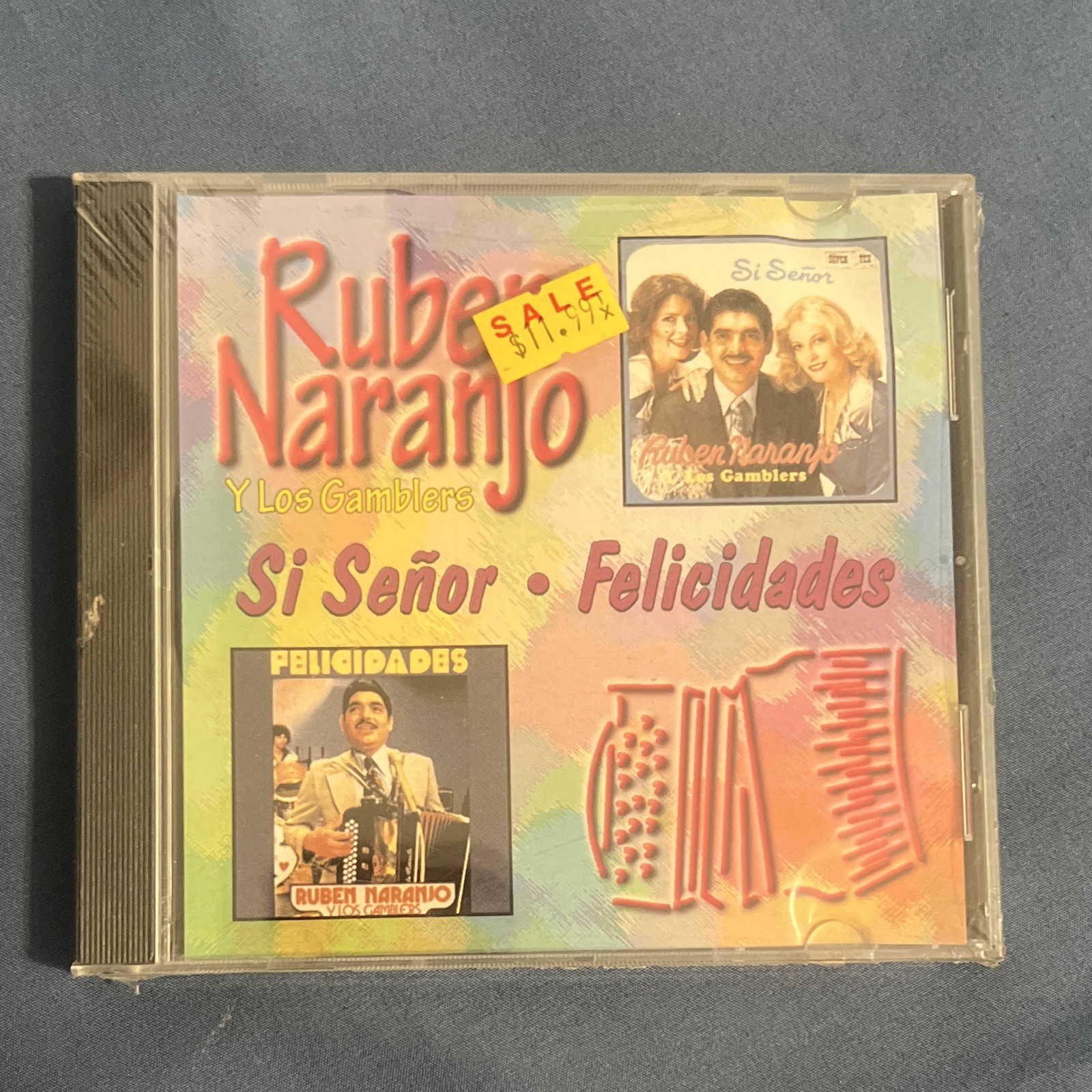 Ruben Naranjo Y Los Gamblers Si Señor - Felicidades CD Latin Album Spanish 1997