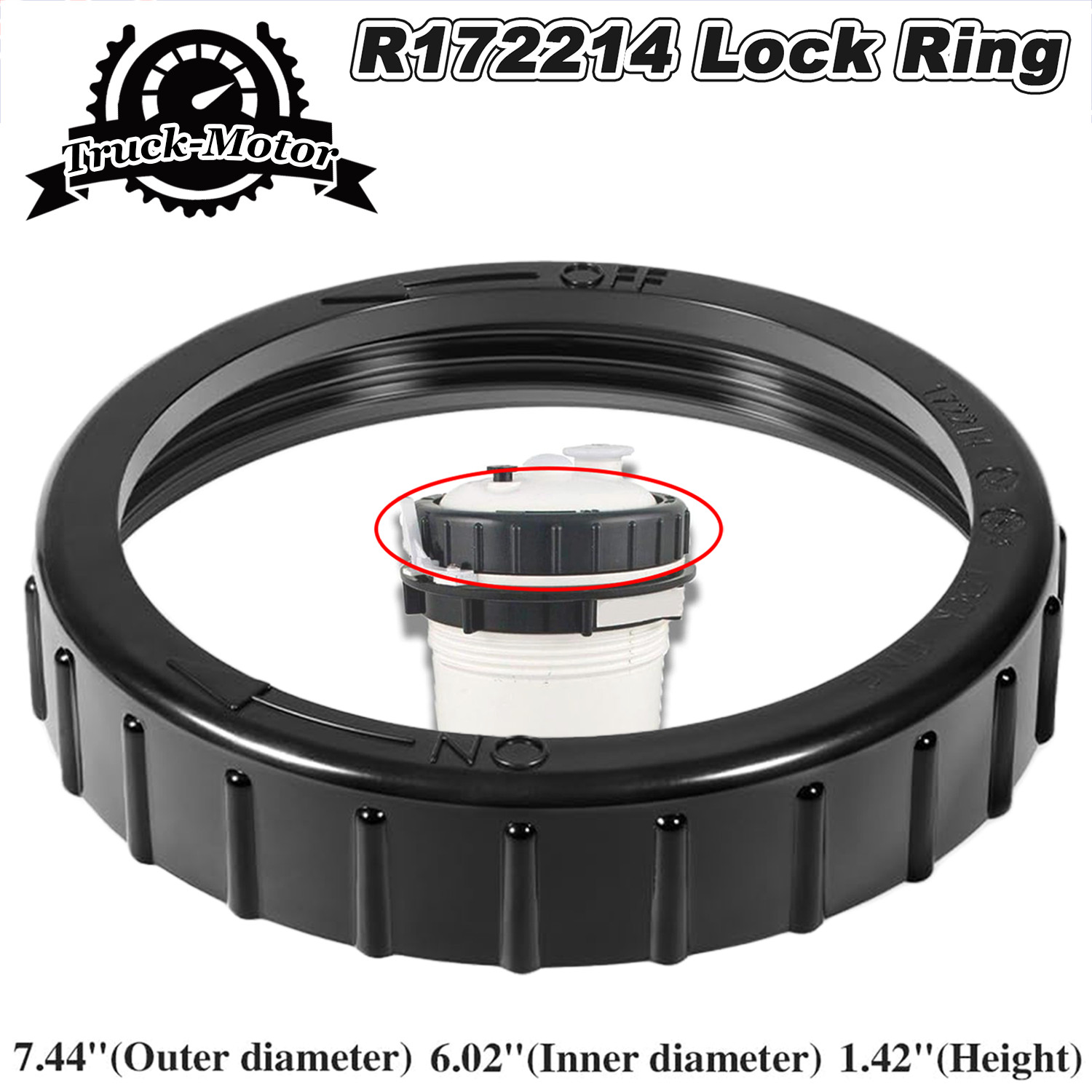 per Pentair Lock Ring R172214 Ricambio Filtro Piscina/Spa, Alimentatore e Trappole Foglie