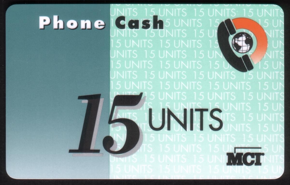 15u Telefono Contanti (1st Mci Al Dettaglio Card) Verde - Spagnolo Reverse Card