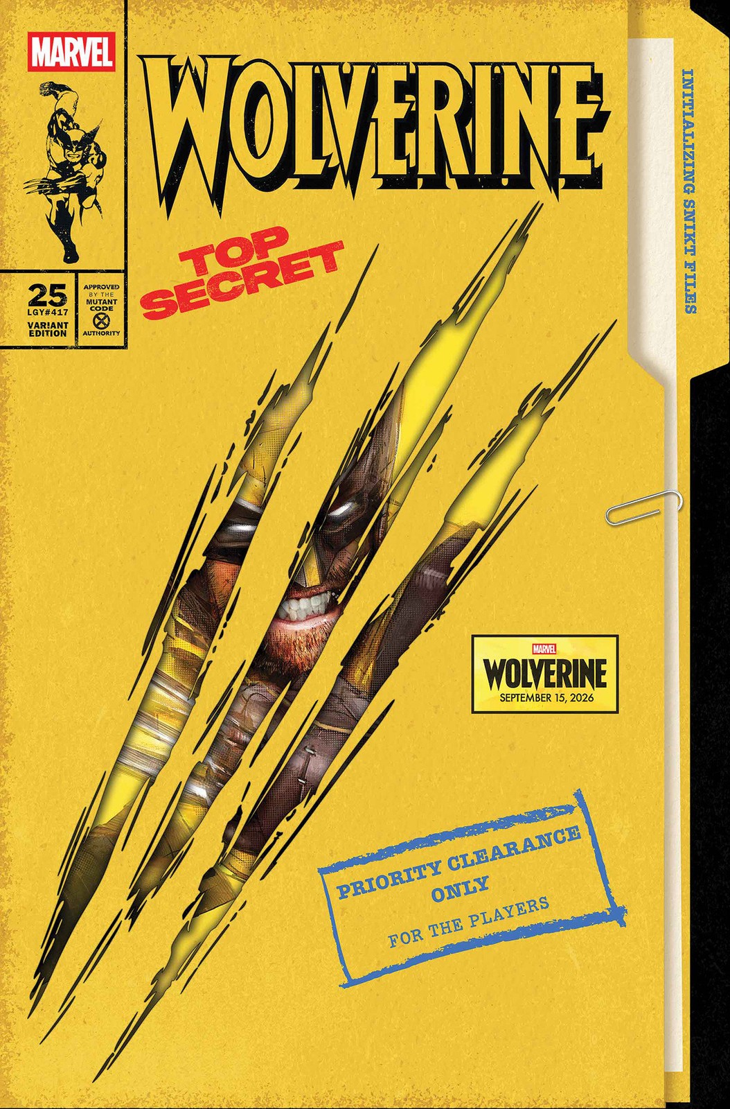 Wolverine #25 Jock Marvel Games Variant Pre Order 8/12/26 Marvel Comics