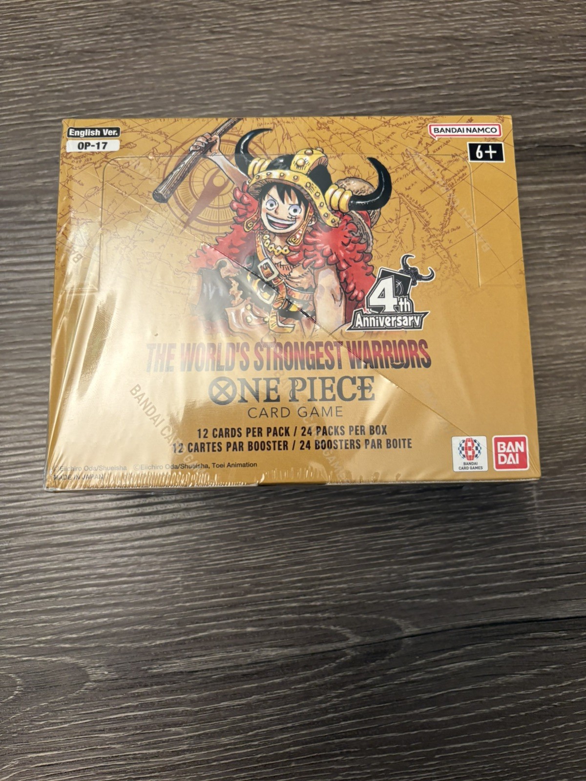 One Piece OP-17 World's Strongest Warriors Booster Box inglese (sigillo strappato)