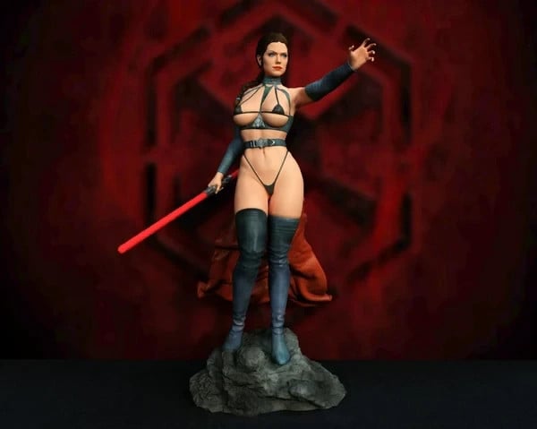 Dark Rey Skywalker NSFW- 25cm Statue,Painted,handmade,3D Printed