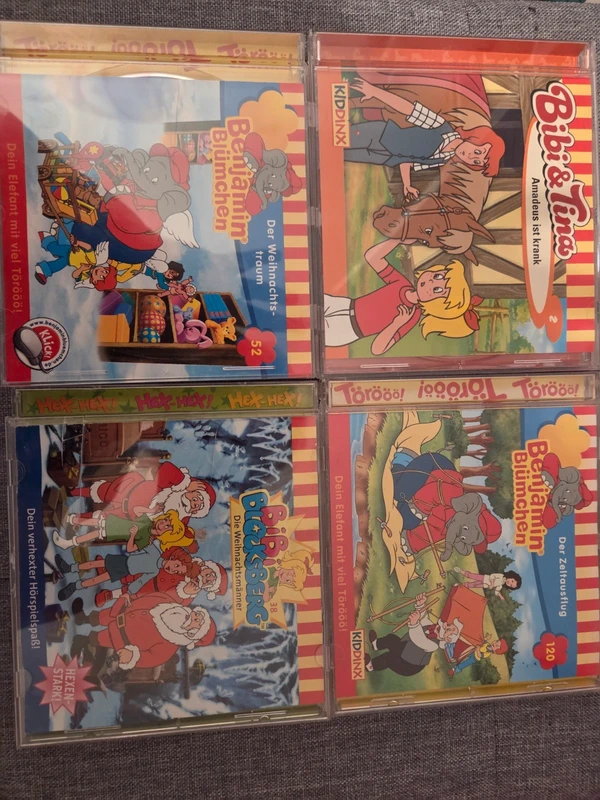 4x CD mit Kindergeschichten und Liedern