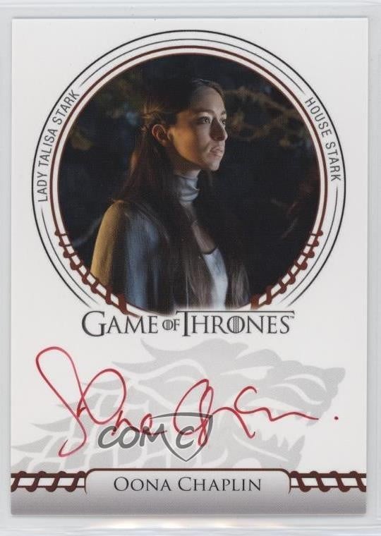 2024 Game of Thrones Legends the Realm Sigil Oona Chaplin Lady Talisa Auto k0q