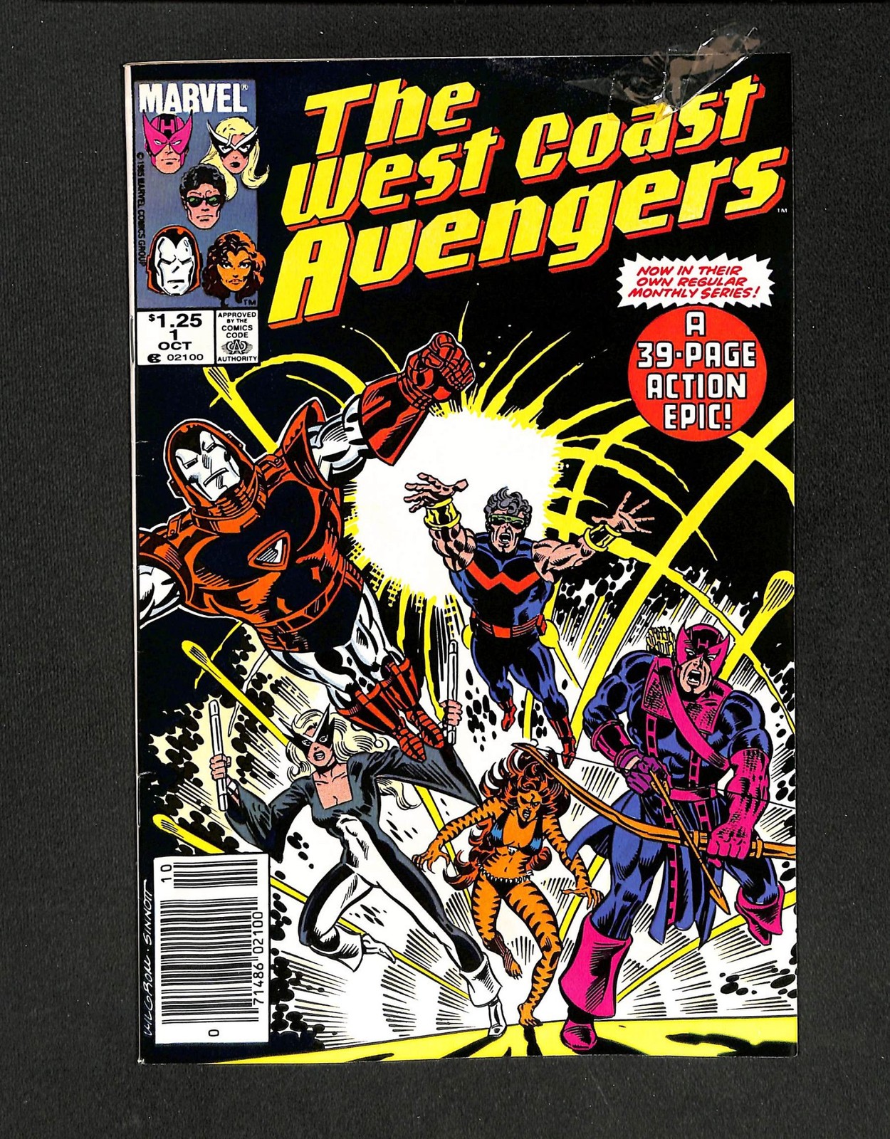 West Coast Avengers #1 Edicola Variante Compagni di squadra! 1° Armatura Centurione Argento!