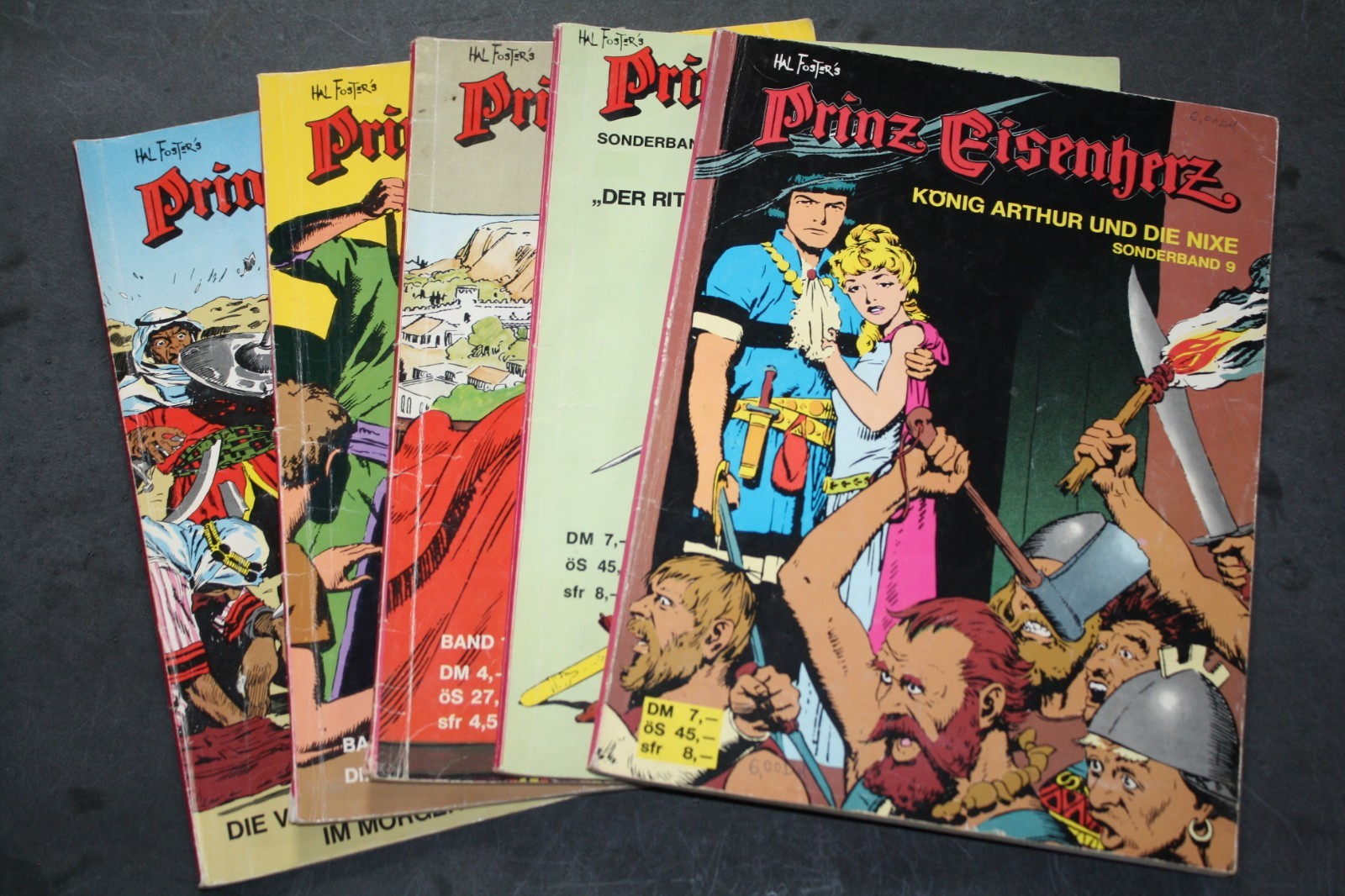 5x Hal Foster's Prince Cuore di Ferro - 1970s Pollischansky Editore Austria