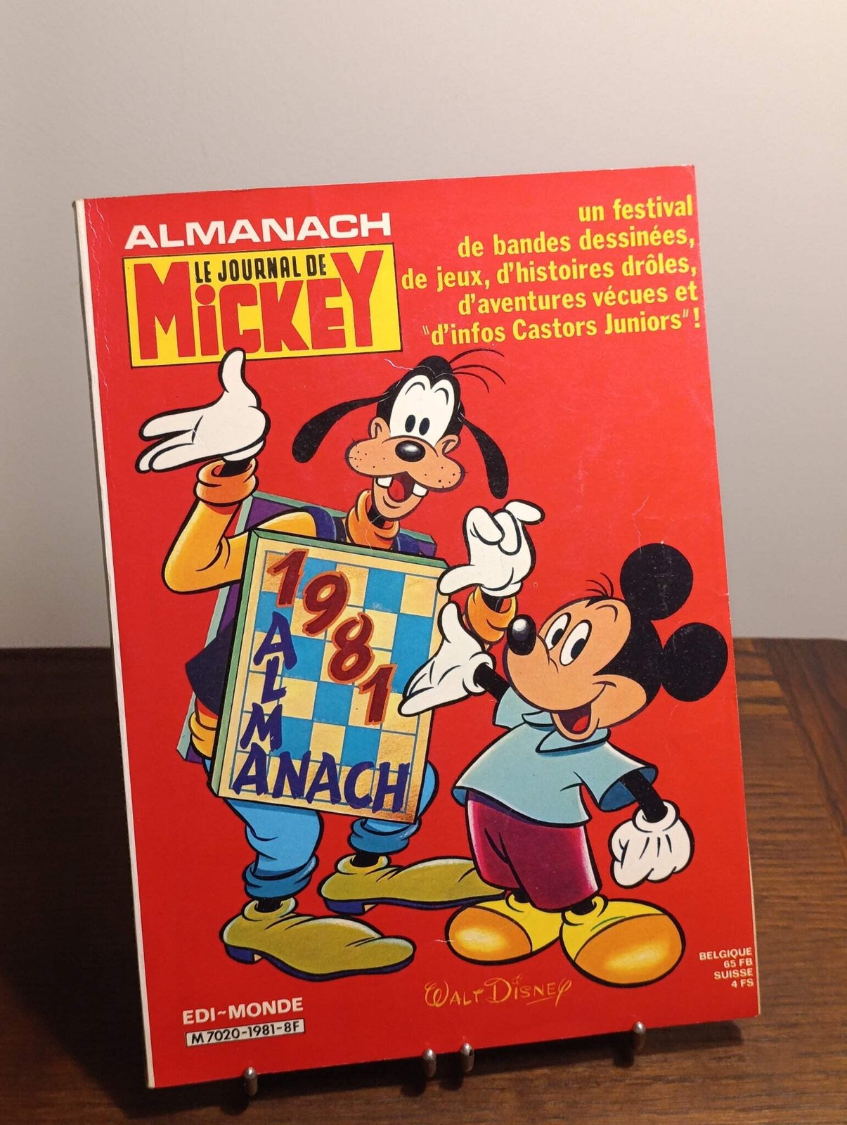Le Journal de Mickey – Almanach 1981 – BD Disney vintage