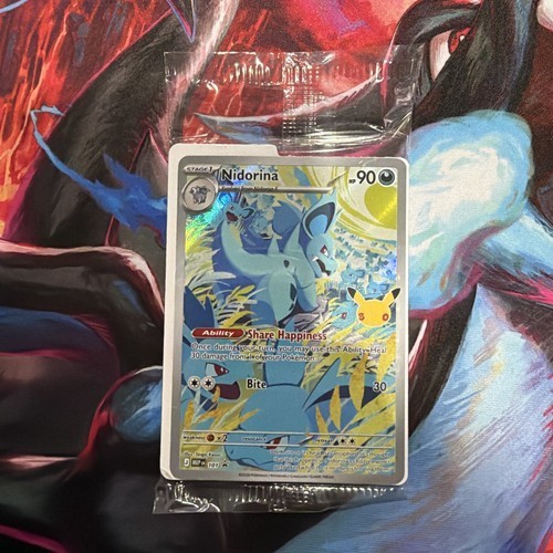 Carta Pokemon promozionale Nidorina MEP 101 30° celebrazione inglese sigillata