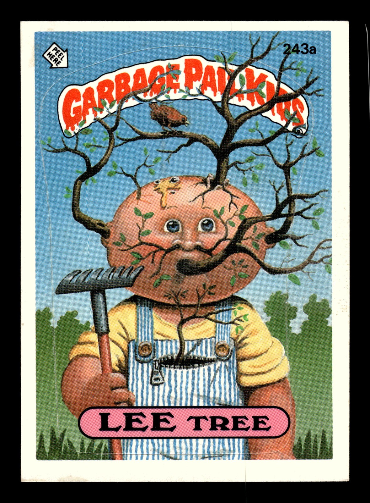 1986 Topps Garbage Pail Kids Series 6 #243a Lee Tree