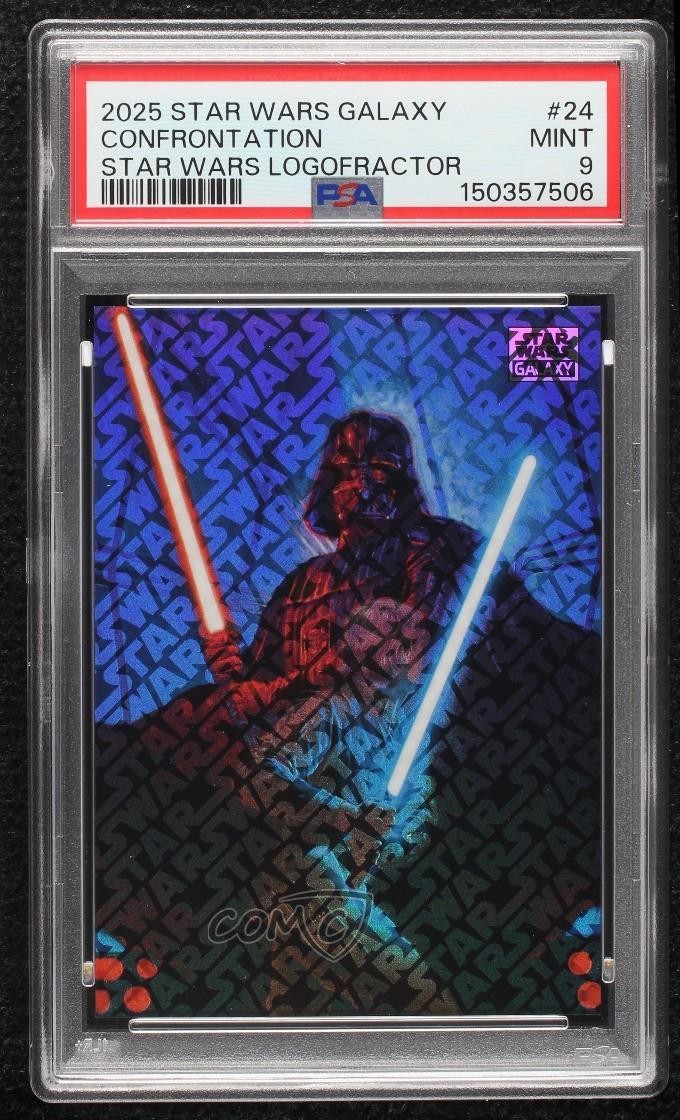 2025 Chrome Star Wars Galaxy Logo Fractor 21/77 Jaime Carillo Darth Vader 1co7