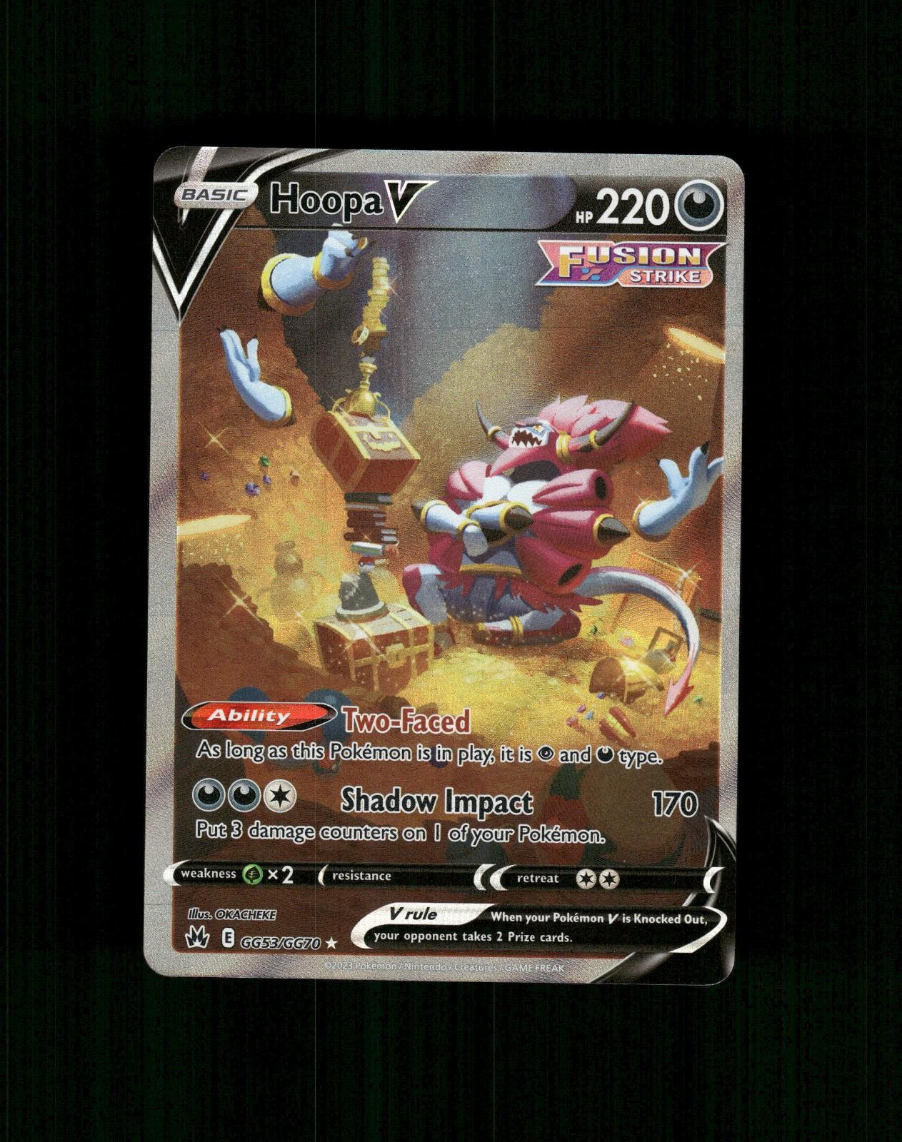 Hoopa V GG53/GG70 Holo V Rara Corona Zenith Galleria Galariana Pokemon Near Mint