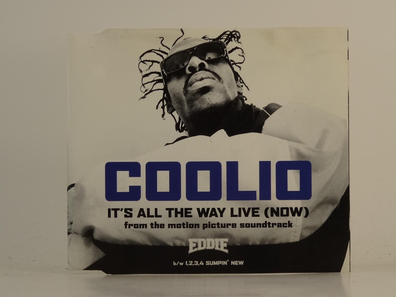 COOLIO IT'S ALL THE WAY LIVE (NOW) (H1) 2 Track CD Single plus Picture Sleeve IS