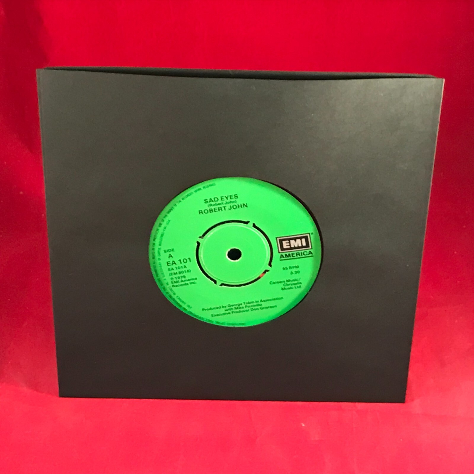 ROBERT JOHN Sad Eyes 1979 UK 7" vinyl single Am I Ever Gonna Hold You Again 45