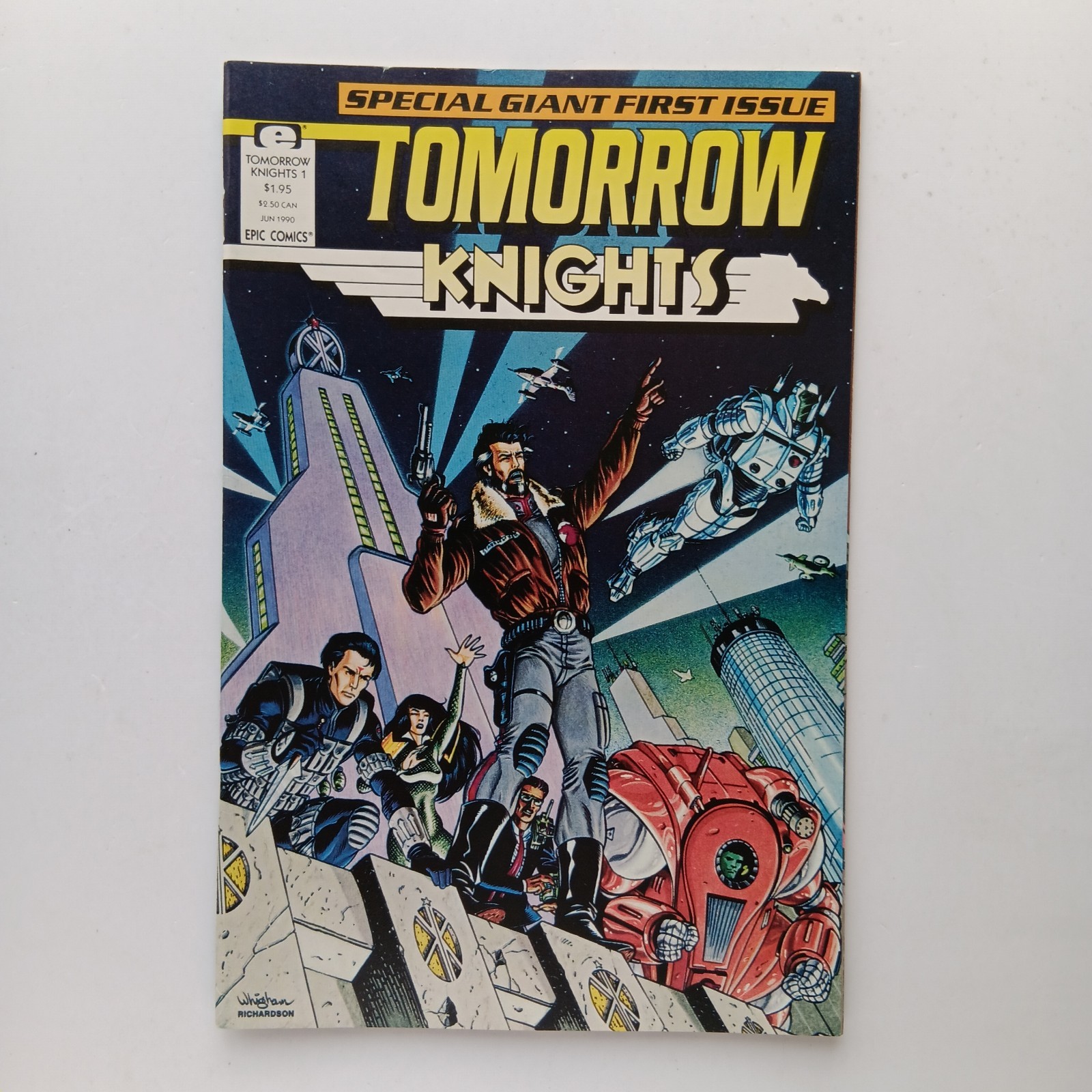 Tomorrow Knights #1 1990 Richardson Whigham Epic Comics Z 1+ ottime condizioni+