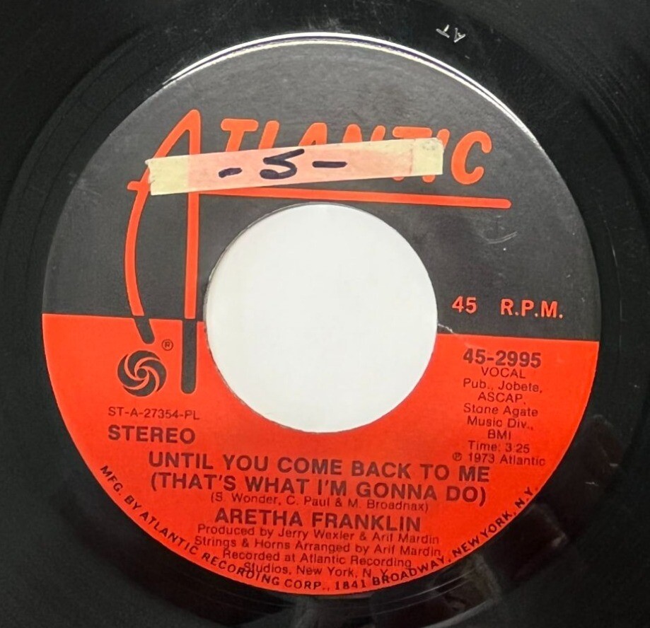 Aretha Franklin Until You Come Back To Me / If You Dont Think 45 Record Soul