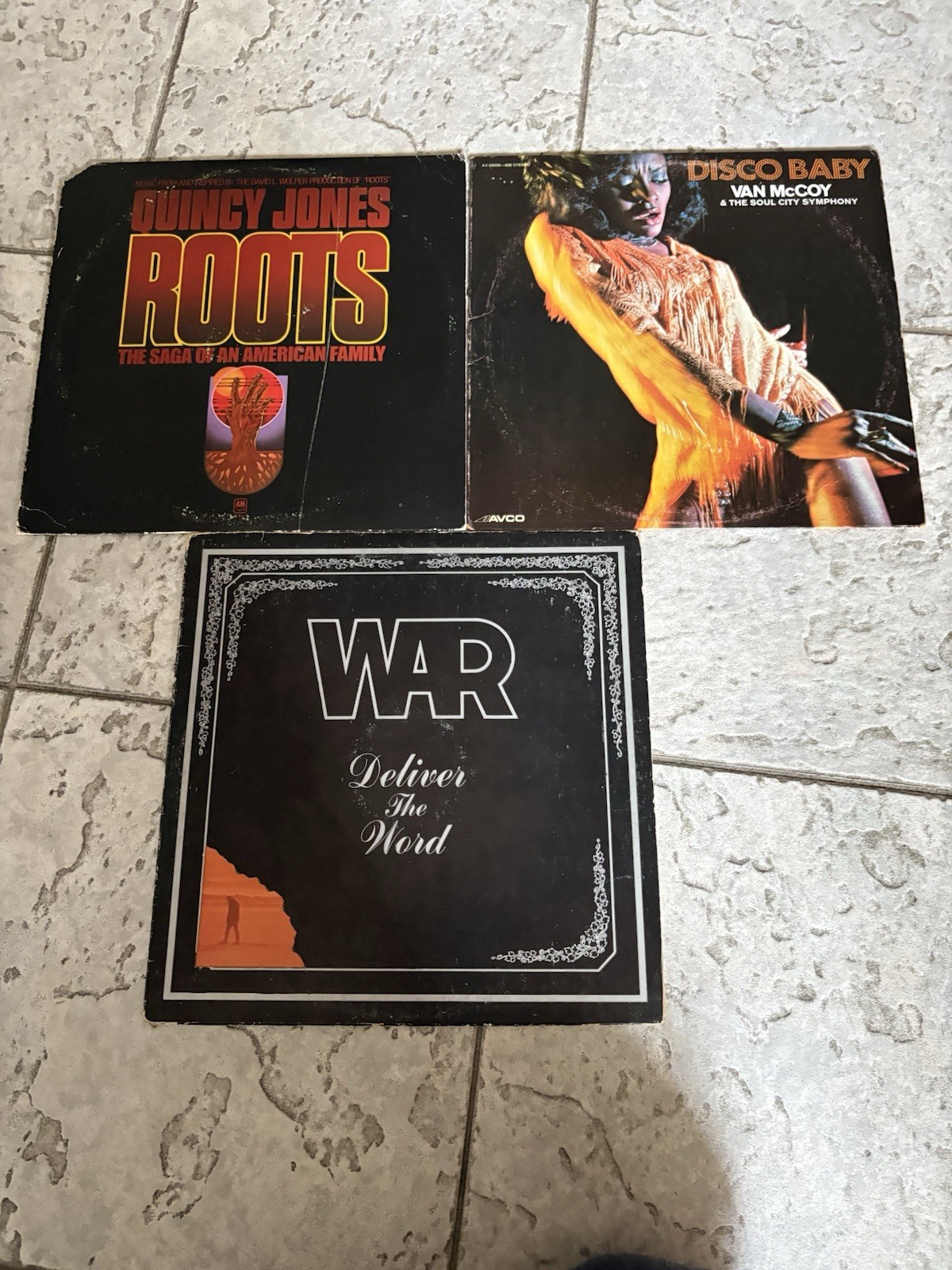 Vintage LPs [War / Quincy Jones / Van McCoy]