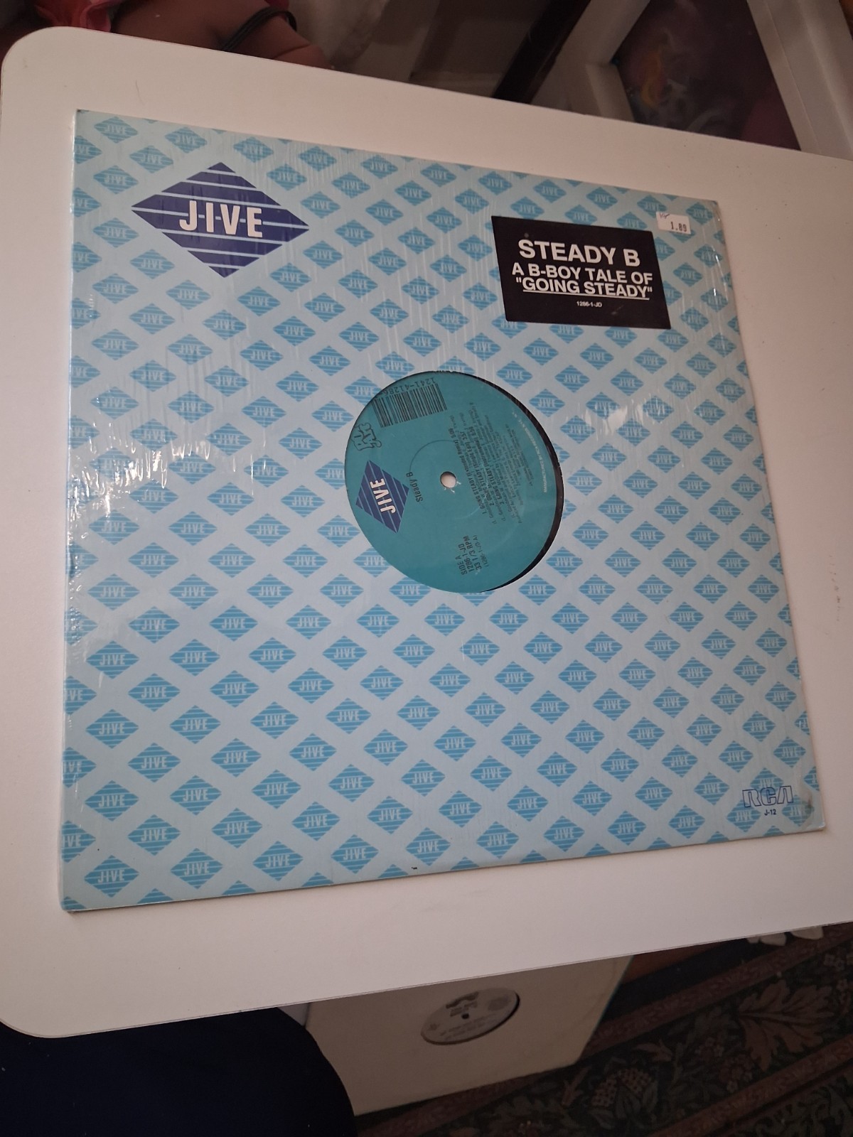 Steady B *Going Steady *12" single record *NM *1989 *Jive *1286-1-JD *shrink