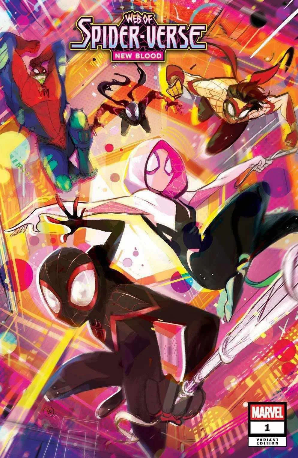 WEB OF SPIDER-VERSE #1 Baldari Variant Cover LTD To ONLY 600 With COA