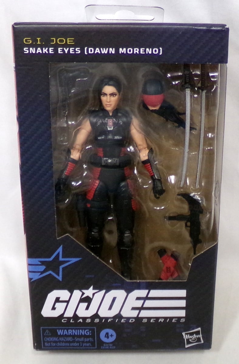 Figurina GI Joe Classified Series #197 Snake Eyes Dawn Moreno 6" completa di scatola