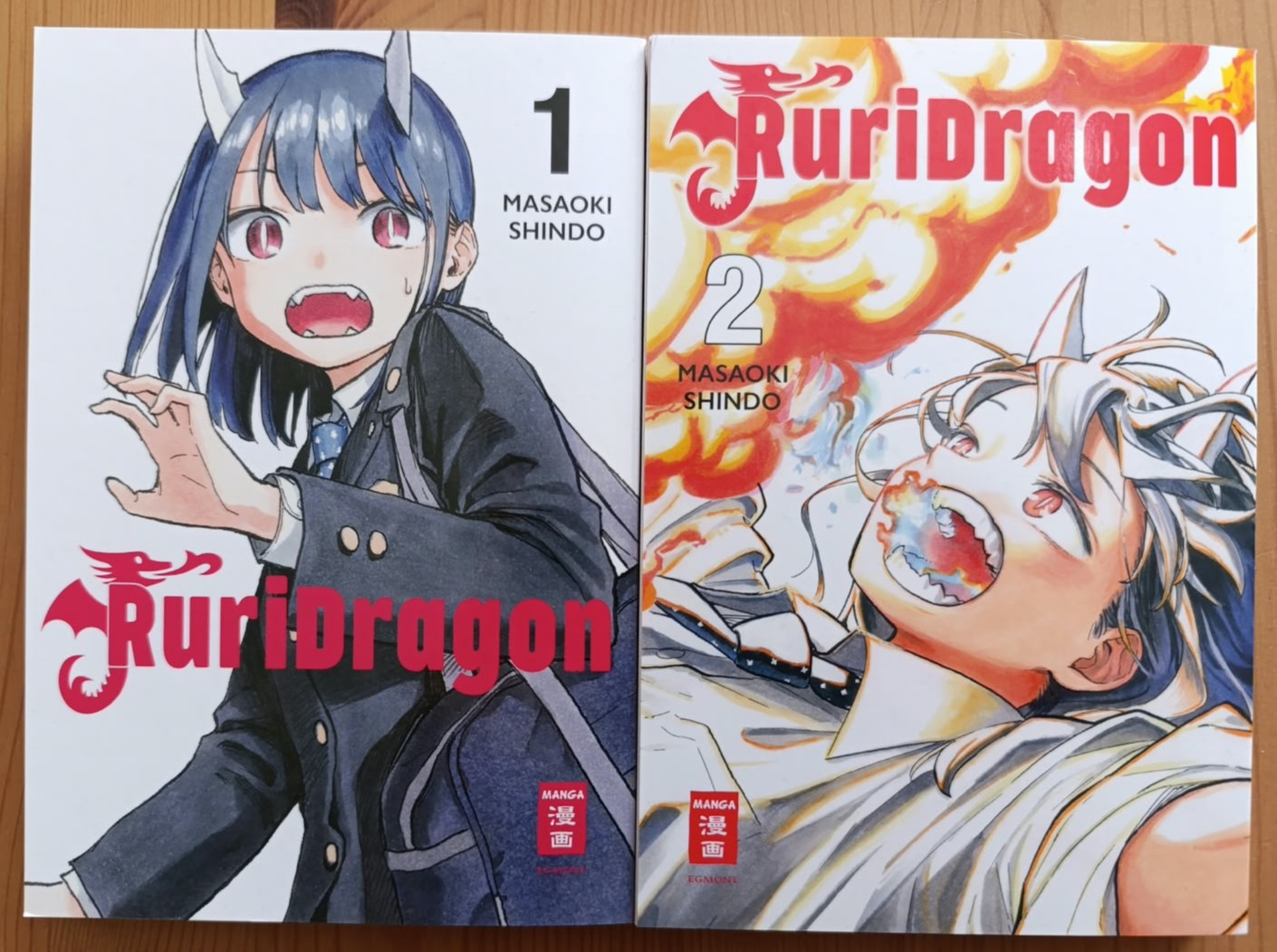 RuriDragon Manga volume 1-2 tedesco Egmont 1. Edizione Come Nuova