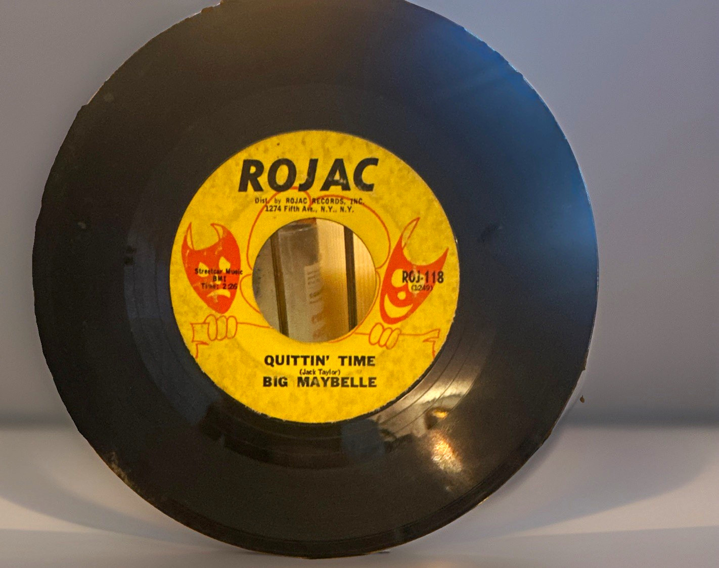 Big Maybelle Quittin' Time 7" Black Vinyl Single Rojac Soul ROJ-118