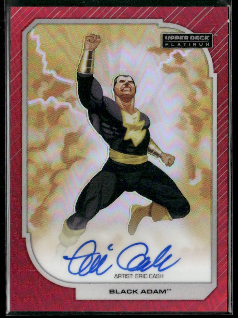 2026 Upper Deck DC Platino Rosso Arcobaleno Artista Auto Nero Adam Eric Cash