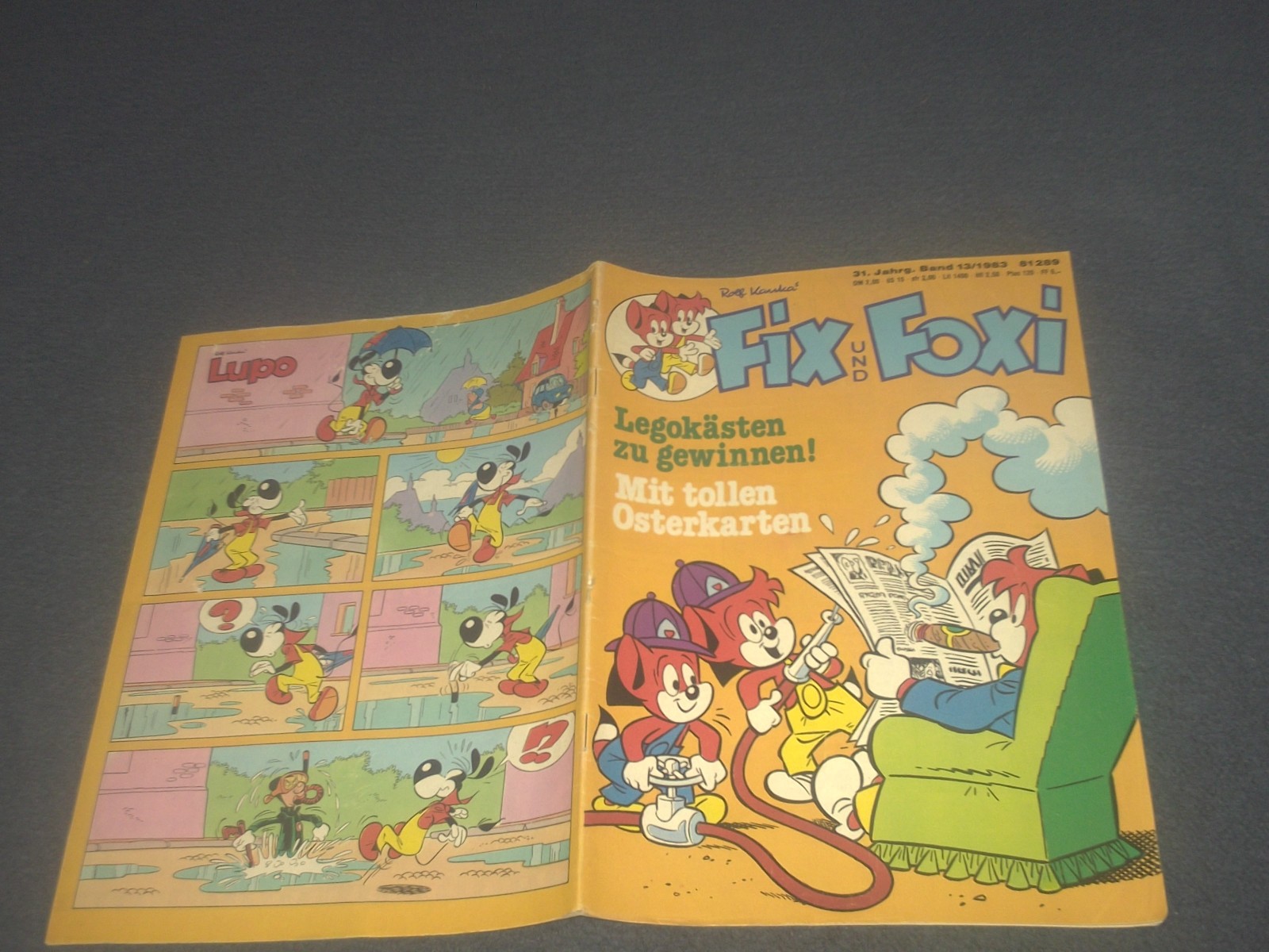 FIX E FOXI FUMETTO QUADERNO 31° ANNO VOLUME N.13/1983 + CARTOLINE PASQUALI