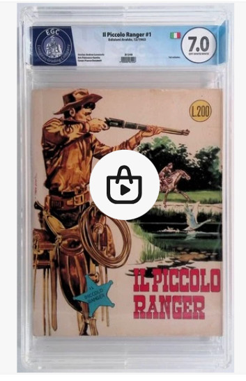 IL PICCOLO RANGER N. 1 GRADATO 7.0 GRADED - ARALDO DICEMBRE 1963 [UFF-003]