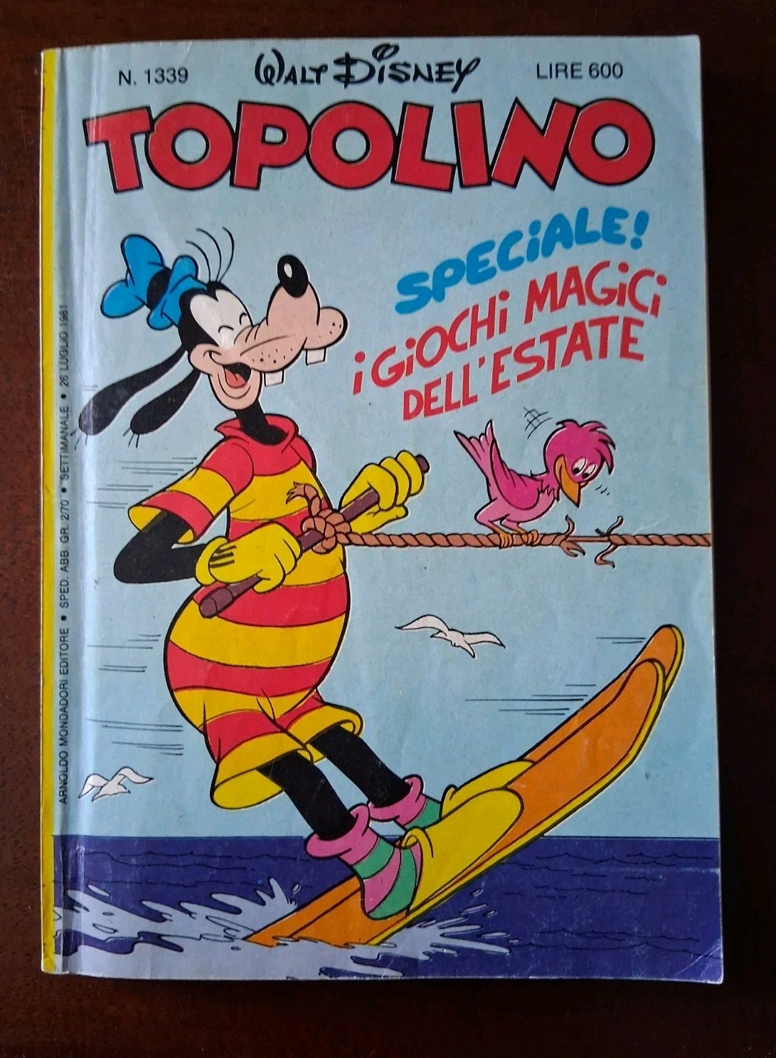 TOPOLINO N.1339 - 26 LUGLIO 1981 (CON BOLLINO)