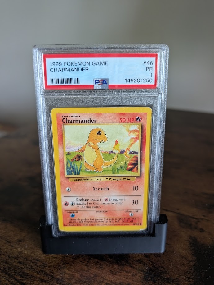 Pokemon Charmander 1999 Set Base Illimitato #46 Carta PSA 1