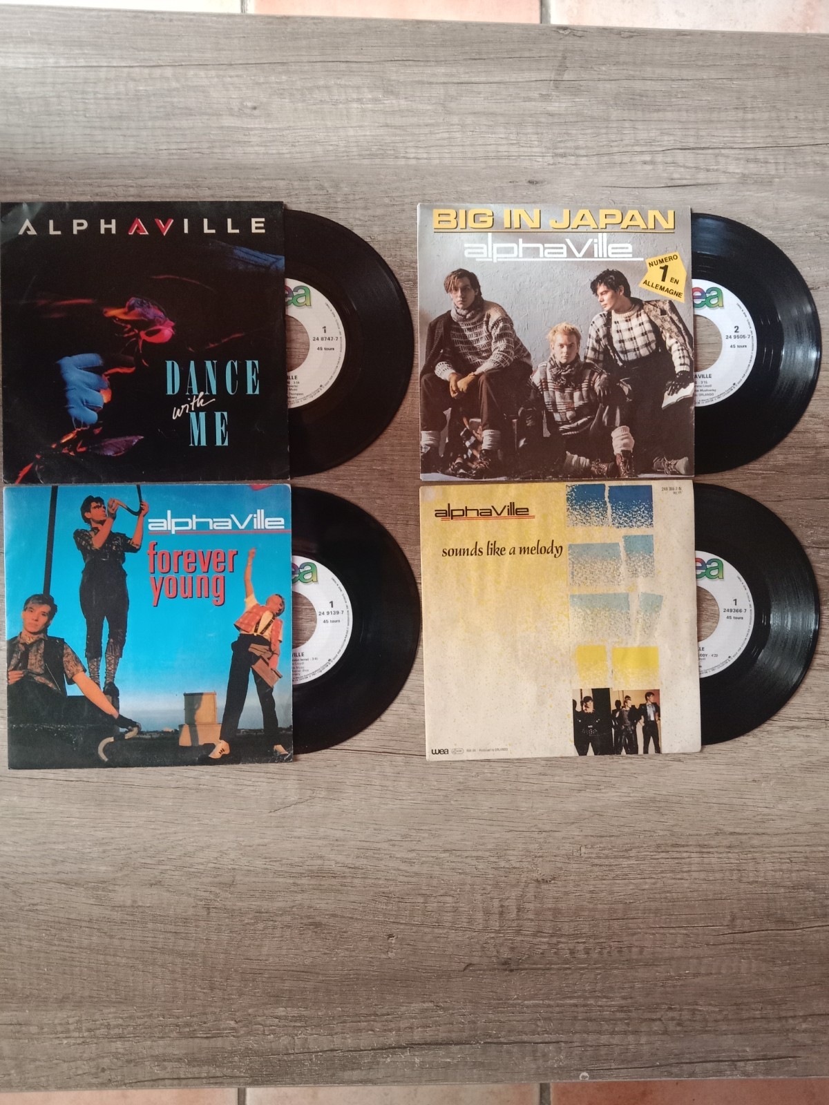 Alphaville 4 disques 45t disques Ex