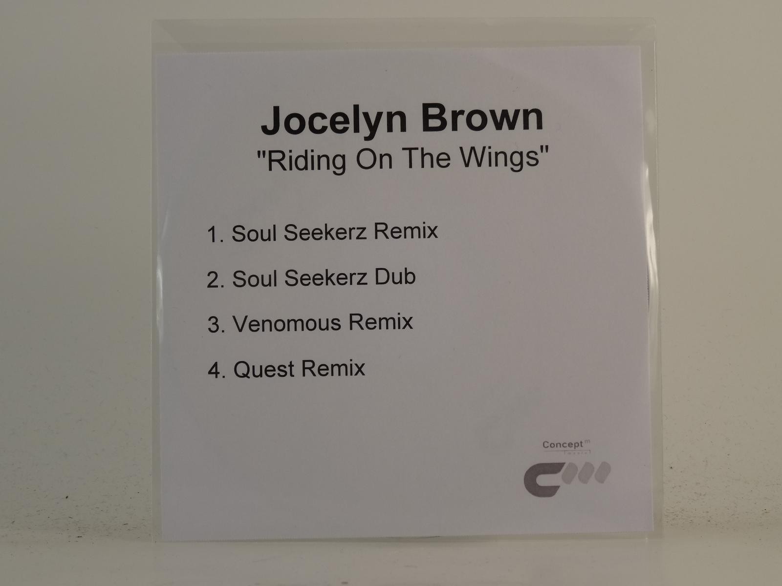 JOCELYN BROWN RIDING ON THE WINGS (H1) 4 Track Promo CD Single plus White Sleeve