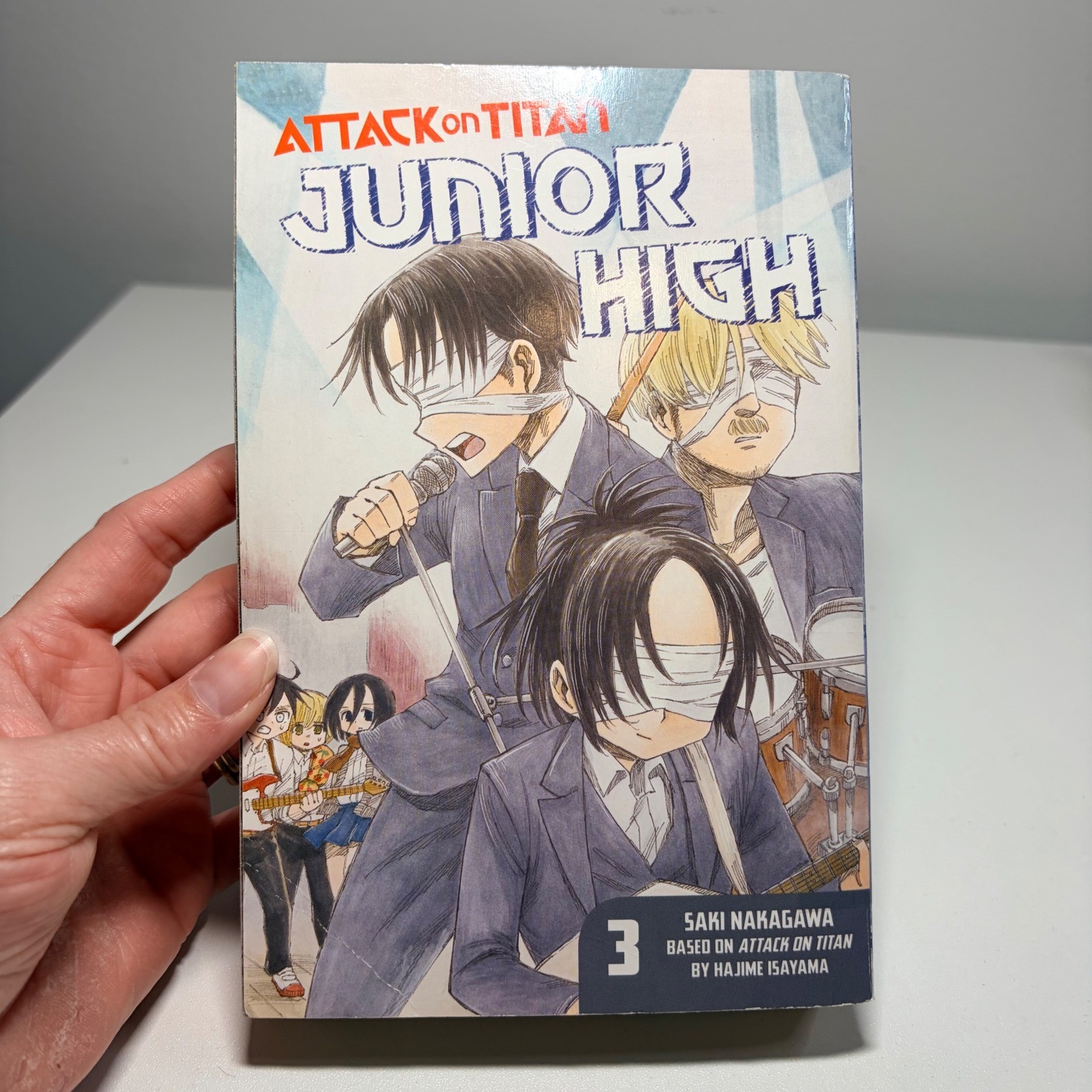 Attack on Titan Junior High Vol 3 manga Saki Nakagawa Kodansha brossura inglese