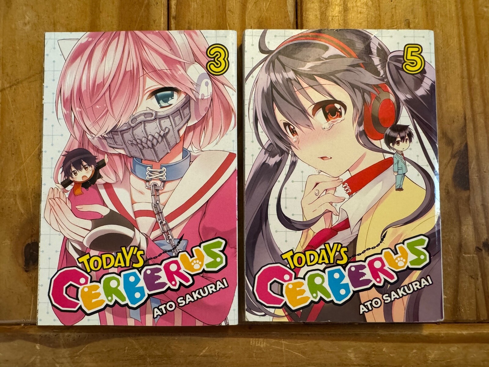 Today's Cerberus Vol 3 & 5 Manga English Yen Press Ato Sakurai Paperback Bundle