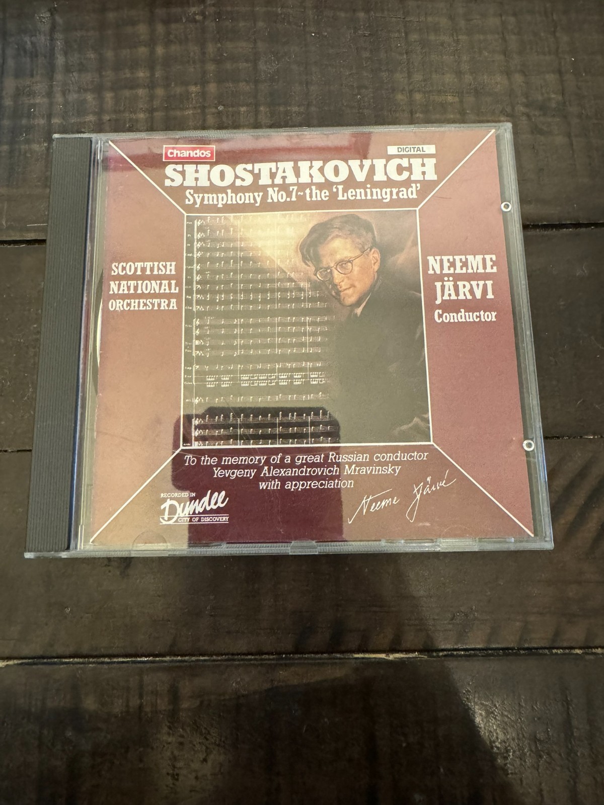 SHOSTAKOVICH Symphony No 7 Leningrad Neeme Jarvi Scottish Nat Orch Classical CD
