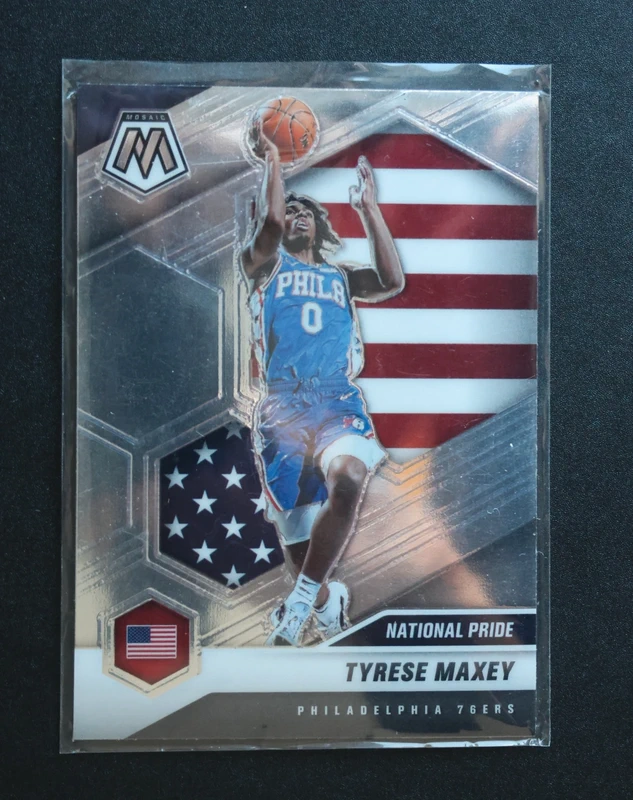 2020-21 Panini Mosaic - Tyrese Maxey - #259 - National Pride - RC