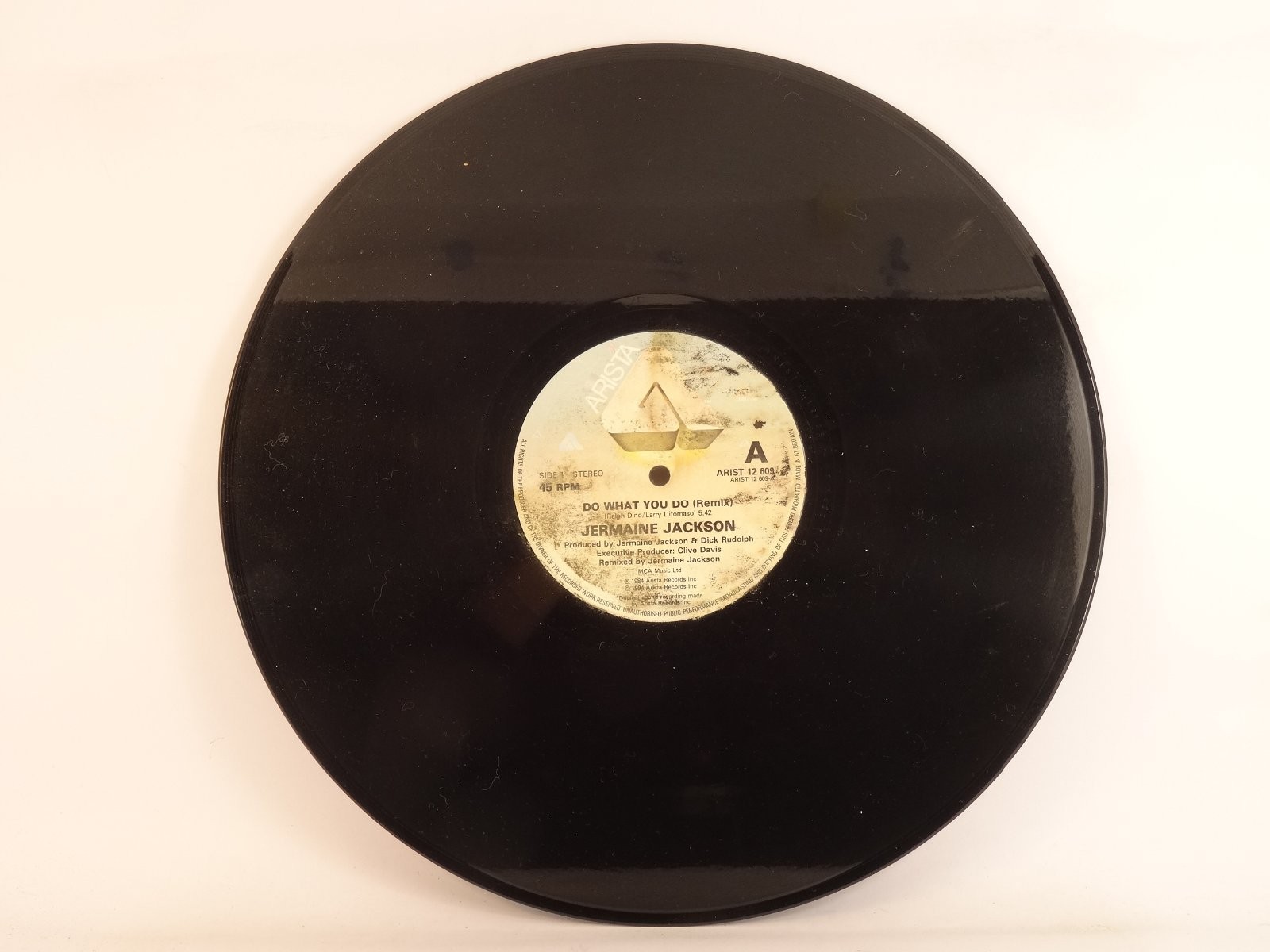 JERMAINE JACKSON (NO SLEEVE) DO WHAT YOU DO (239) 3 Track 12" Single plus Pictur