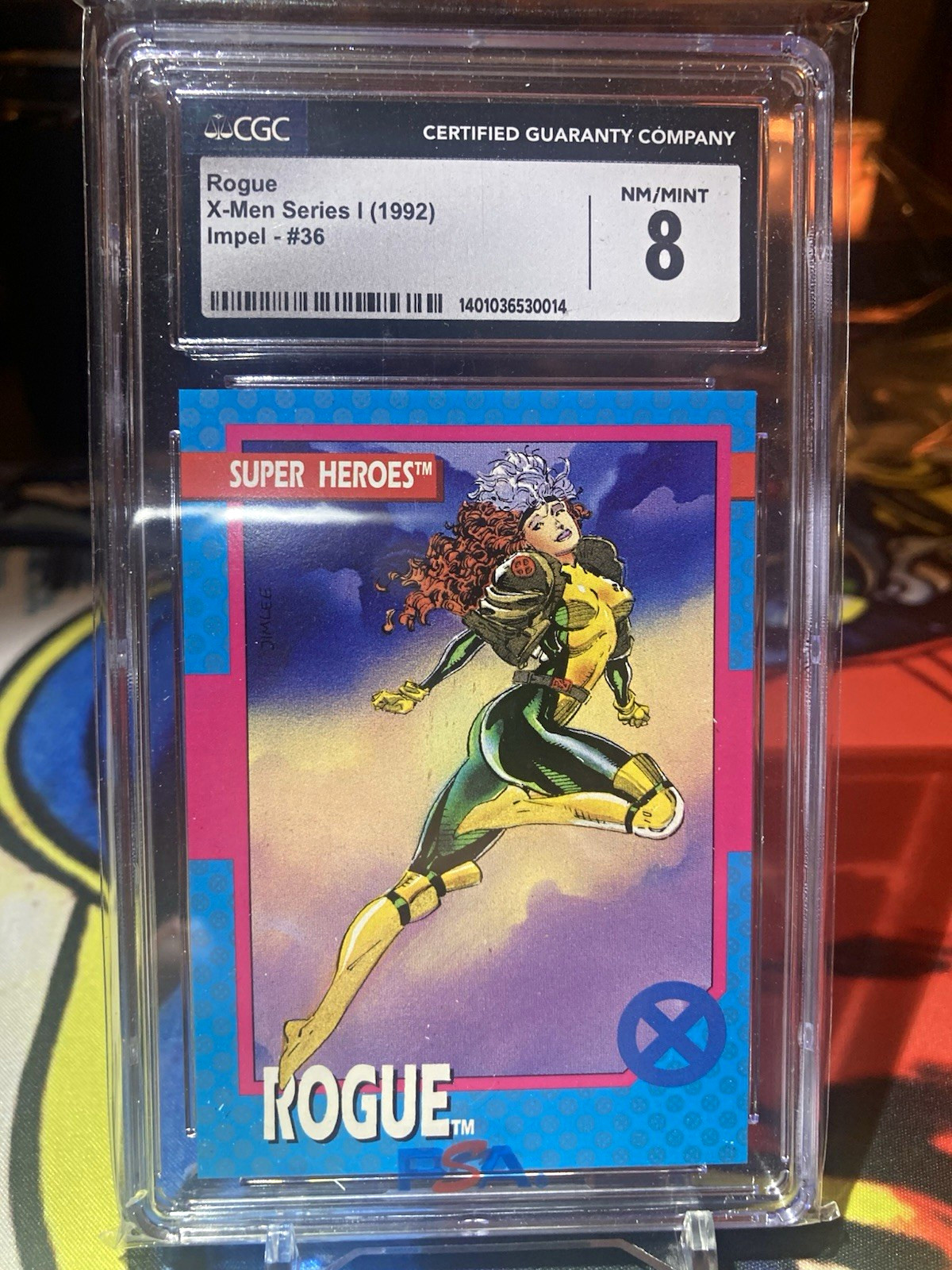1992 Impel X-Men Serie I - Rogue #36 - CGC 8 carte collezionabili classificate NM/MT