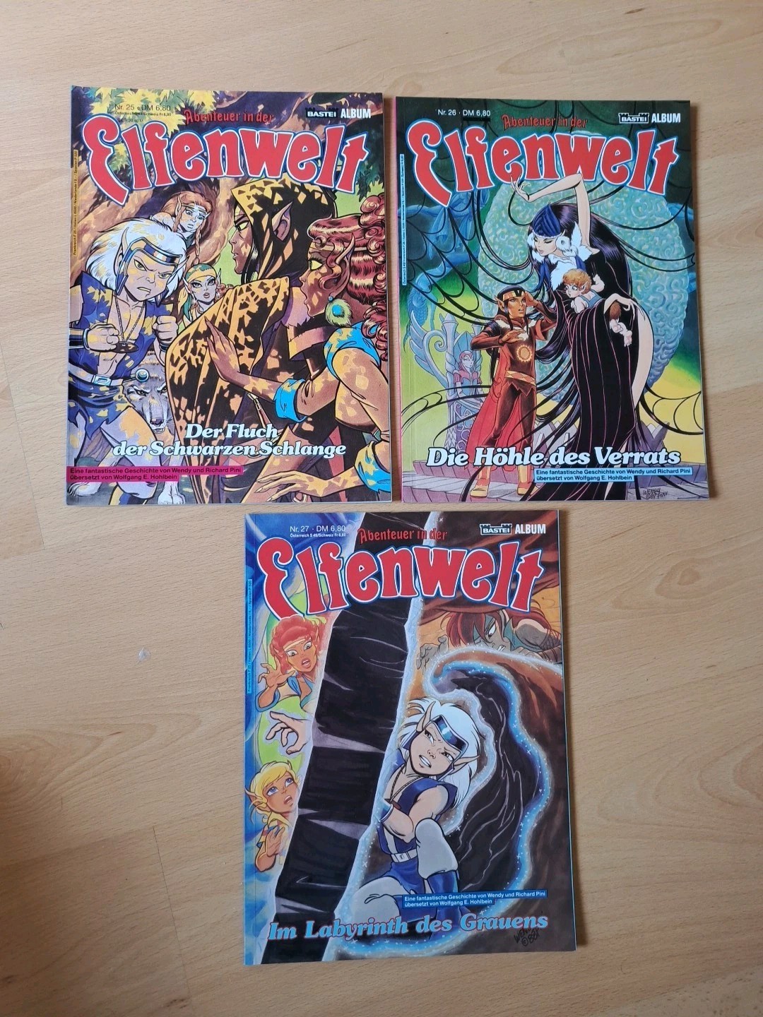 3x Avventure nel Mondo degli Elfi 25 26 27 ☆ Bastei Fantasy Comicalben ☆ Condizione 1